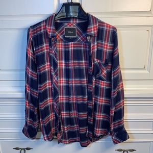 Rails Navy and Red Flannel